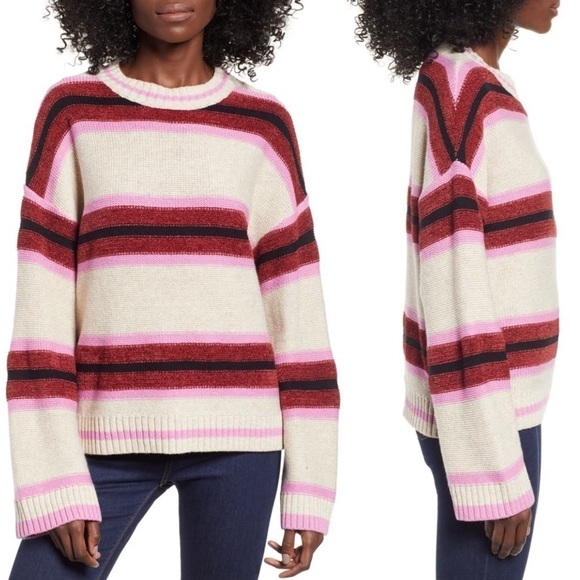 NWOT bp Everyday Stripe Sweater - Picture 1 of 5